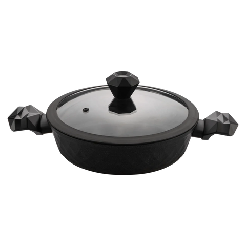 Karaca Bio Diamond Braten Gemüsetopf mit antibakteriellen Griffen und Induktionsboden 26 cm 3.2l