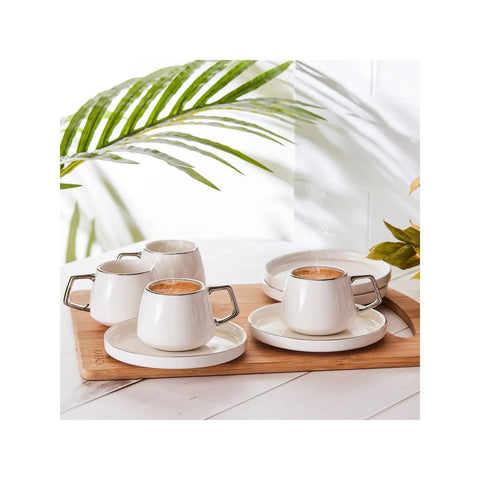 Karaca Streamline Saturn Platinum 6 Personen Kaffeetasse Set