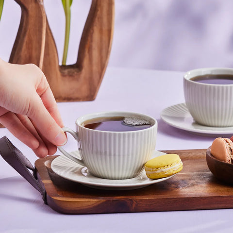 Karaca Seashell Zephyt Teetasse für 6 Personen 200 ml