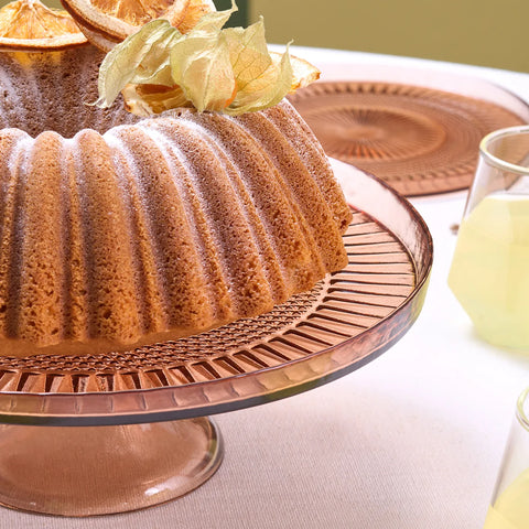 Karaca Marida Glas Kuchen Set, 7 Teilig, Braun