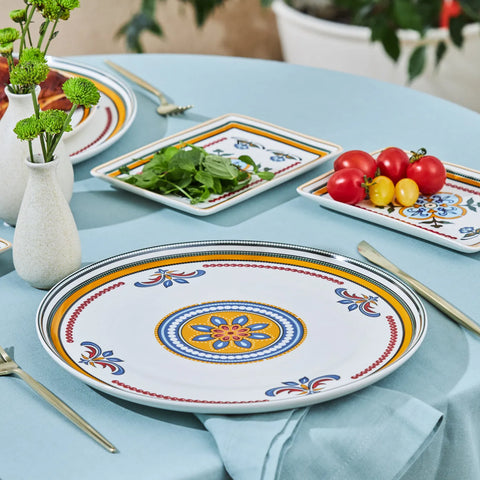 Karaca Positano 6 Personen Geschirrset, 18 Teilig, New Generation Bone