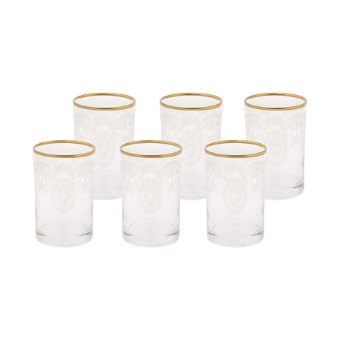 Karaca Beril 6 St. Beistellglas Gold