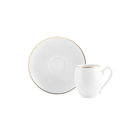 Karaca Iznik Weiss 2er Set Kaffeetassen 90 ml