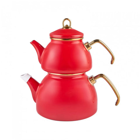 Karaca Retro Emaille Teekannen- Set