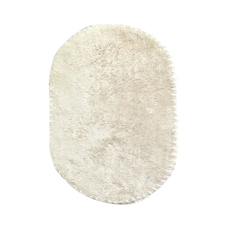 Karaca Roundie Badematte, Baumwolle, Hellgrau, 60x90 cm