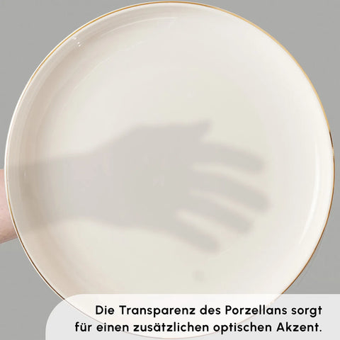 Karaca Red Carpet Collection Streamline New Saturn aus Porzellan, 12 Personen, 59-teilig