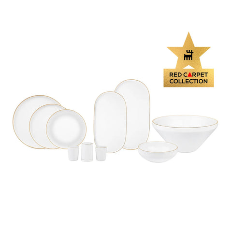 Karaca Red Carpet Collection Streamline New Saturn aus Porzellan, 12 Personen, 59-teilig