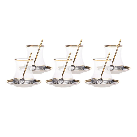 Karaca Pera Gold 18-teiliges Teeset