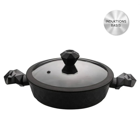Karaca Bio Diamond Braten Gemüsetopf mit antibakteriellen Griffen und Induktionsboden 26 cm 3.2l